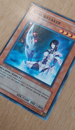 1st Edition Nanobreaker EEN-EN018 YuGiOh card (LP) - Image 1