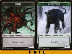 SPIDER \ GUENHWYVAR TOKEN ** FOIL ** #07/13 - Forgotten Realms - NM MTG - Image 1
