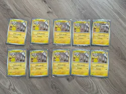 Pikachu At The Museum Jumbo Pokemon Card - Natural History Museum - Set of 10 - Image 1