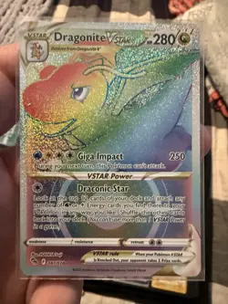 Pokemon TCG Dragonite VSTAR 081/078 Pokemon GO Secret Rare Holo - Image 1