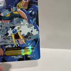 Pokemon Team Aqua's Kyogre EX 6/34 Double Crisis Ultra Rare Full Art Holo 🔥 - Image 4