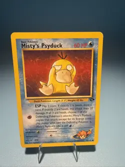 Misty's Psyduck 90/132 Pokemon TCG WOTC Gym Challenge Moderately Played MP - Image 1