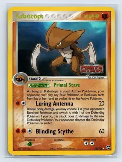 Pokemon Kabutops Reverse Holo Stamped EX Power Keepers 10/108 - Image 1