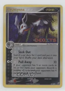 Mightyena Reverse Foil Pokemon EX Deoxys #12 2005 - Image 1