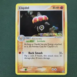 LP Claydol 24/106 Ex Emerald Reverse Holo Stamped Nintendo Pokemon Card - Image 1