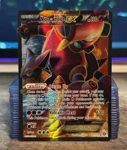 Pokemon Volcanion EX (Full Art) 107/114 XY - Steam Siege Holo - NEAR MINT - Image 1