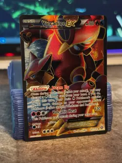 Pokemon Volcanion EX (Full Art) 107/114 XY - Steam Siege Holo - NEAR MINT - Image 2