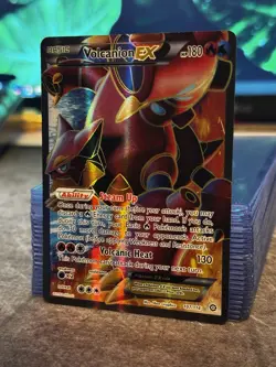Pokemon Volcanion EX (Full Art) 107/114 XY - Steam Siege Holo - NEAR MINT - Image 3