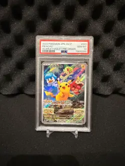 2022 POKEMON JAPANESE SV PROMO SCARLET & VIOLET PRE-ORDER #001 PIKACHU PSA 10 - Image 1