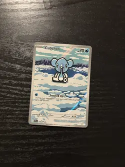 Pokemon TCG Cubchoo Illustration Rare Black Bolt 109/086 NM - Image 1