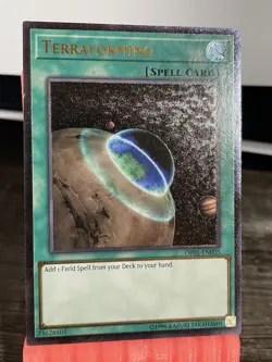 Terraforming (UTR) OP05-EN003 OTS Tournament Pack 5 Unlimited YuGiOh Near Mint - Image 1