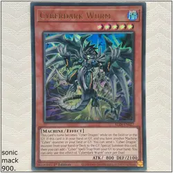 Cyberdark Wurm - ALIN-EN027 - Ultra Rare 1st Edition Yugioh - Image 1