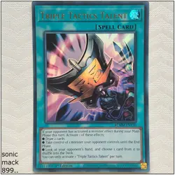 Triple Tactics Talent - BLMM-EN170 - Ultra Rare 1st Edition Yugioh - Image 1
