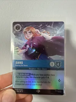 Anna Braving The Storm Epic Disney Lorcana Card 218/204 EN 9 Fabled - Image 1