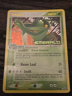 Pokemon Sceptile TCG Card EX: Emerald Stamped Holo Rare 10/106 HP (Ungraded) - Image 1