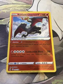 Radiant Charizard 020/159 SWSH Crown Zenith Radiant Rare Holo Pokemon Card - Image 1
