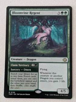 MTG Tarkir : Dragonstorm Rare BLOOMVINE REGENT NM - Image 1
