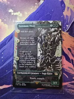 MTG - Summon: Titan (Borderless) Non-Foil Final Fantasy NM/M - Image 1