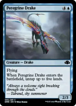 1 x Peregrine Drake - Foil - Dominaria Remastered - NM-Mint - MTG - Image 1