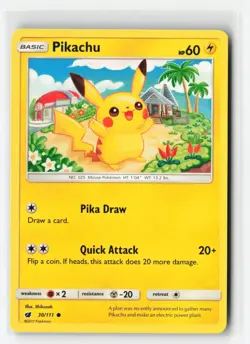 PIKACHU 30/111 CRIMSON INVASION POKEMON TCG LP - Image 1