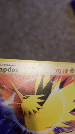 Pokemon TCG Vintage WOTC Zapdos Movie Promo 23/53 MISCUT PRINT ERROR - Image 3