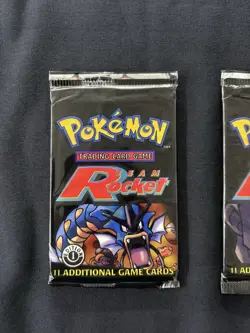 Pokemon TCG Team Rocket 1st Edition Booster Pack x2– 1999 WOTC – Factory Sealed 742818061766 - Image 3