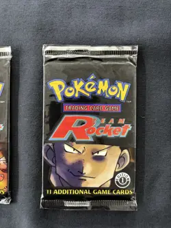 Pokemon TCG Team Rocket 1st Edition Booster Pack x2– 1999 WOTC – Factory Sealed 742818061766 - Image 4