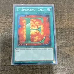 Yu-Gi-Oh! Konami E - Emergency Call SDHS-EN029 HERO Strike 1st Edition Common - Image 1