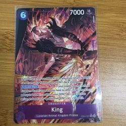 One Piece OP14 The Azure Sea’s Seven - King EB04-031 R Alternate Art ENGLISH - Image 1