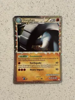 Donphan Prime 107/123 Heartgold Soulsilver Ultra Rare Holo Pokemon Card 2010 NM - Image 1