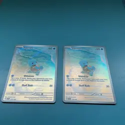 Squirtle Pokemon Trading Card Set of 2 151 170/165 - Image 4
