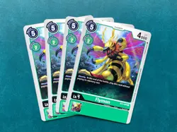 Flymon BT3-049 Playset Release Special Booster 1.5 Digimon Card Game x4 - Image 1