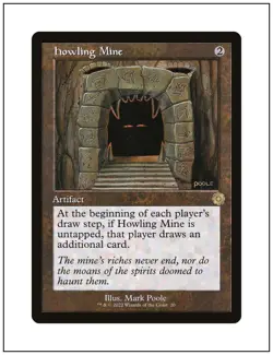 1x Howling Mine, Retro Frame Art, Magic MTG NM - Image 1