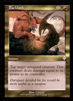 Backlash LP Light Play Invasion MTG [8797] - Image 1