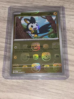 ENGLISH Emolga (Master Ball) Reverse 029/086 Black Bolt Pokemon - Image 3