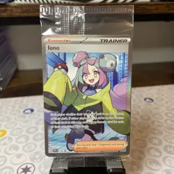 Iono 124 SVP Black Star Promo Pokemon TCG Scarlet & Violet Sealed promo! - Image 1