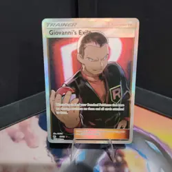 Giovanni's Exile 67/68 Full Art Hidden Fates Pokemon TCG NM - Image 1