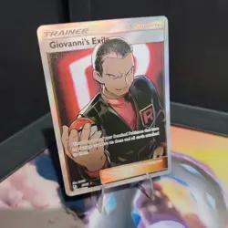 Giovanni's Exile 67/68 Full Art Hidden Fates Pokemon TCG NM - Image 3