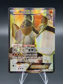 2017 Pokemon XY Premium Trainers Collection Regirock EX #43a/124 Alt Art EX-LP - Image 1