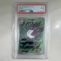 Pokemon Arbok SV05 Temporal Forces Illustration Rare Holo English PSA 9 176/162 - Image 1