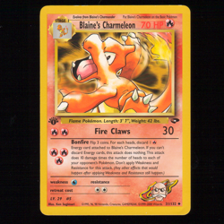 2000 POKEMON GYM CHALLENGE #31 BLAINE'S CHARMELEON 1ST EDITION - AQ8 - Image 1