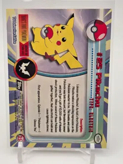 Carte Pokemon Topps Pikachu #25 - Image 2
