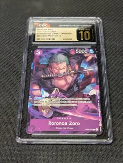 Roronoa Zoro (Welcome Pack Vol. 2) - One Piece Promotion Card CGC 10 PRISTINE - Image 1