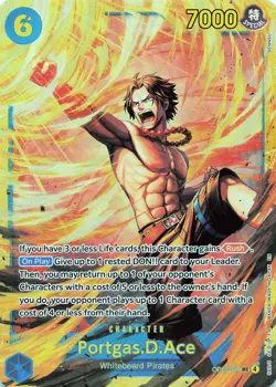 ONE PIECE Portgas.D.Ace (119) #OP13-119 Foil Carrying On His Will NM - Image 1