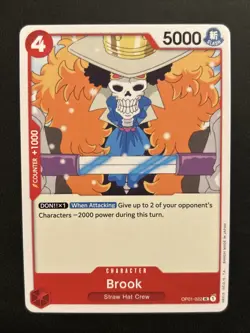 OP01-022 Brook Romance Dawn - One Piece Card Game TCG NM - Image 1