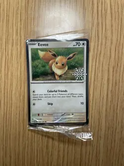 Pokemon Eevee TCG Holo Stamped Holiday Calendar Card 133/165 - Image 1
