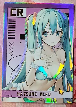 Hatsune Miku Goddess Of Power CR-018 Anime Waifu Card - Image 1