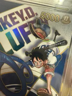 PSA 10 Monkey D Luffy EB02-010 L Dodgers One Piece Night Promo Card English 2025 - Image 3