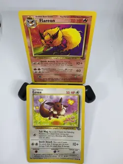 Vintage Pokemon TCG Flareon 19/64 Rare Eevee #51 Pokemon Jungle Card Set LP - Image 4