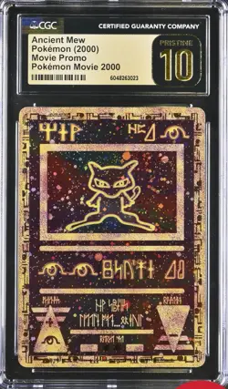 CGC 10 Pristine Ancient Mew HOLO MOVIE PROMO Pokemon Card Gem Mint Low Pop 219 - Image 1